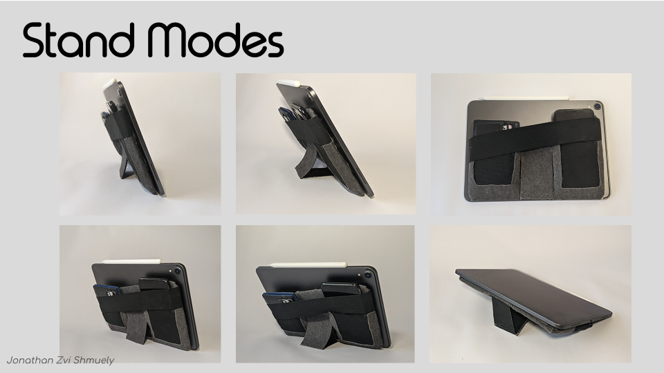 Padpack stand modes: six ways to prop up the tablet