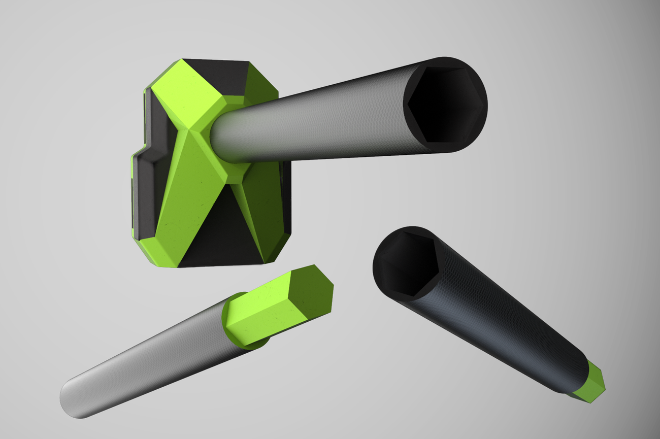 Go-Pole — Portable pull-up bar.